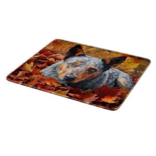 Planche À Découper Bétail australien en automne Feuilles automne Insp (Coin)