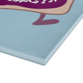 Planche À Découper Beurre d'arachide mignonne et caricature sandwich (Coin)