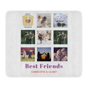 Planche À Découper BFF Photo Collage Cadeau Peanutbeurre Jelly Sandwi