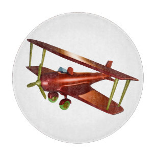 Planche À Découper Bi-avion rouge amusant Aviation Aérospatiale Vol