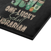 Planche À Découper Bibliothécaire chanceuse de St. Patrick Day (Coin)