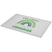 Planche À Découper Bibliothécaire chanceux de la Saint-Patrick (Coin)