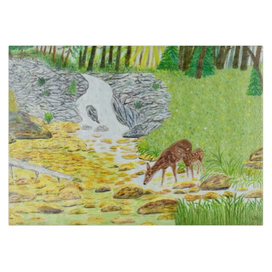 Planche À Découper Biche et faon (Devant)