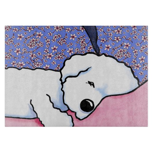 Planche À Découper Bichon endormi (Devant)