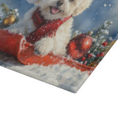 Planche À Découper Bichon Frise Chien dans la boue Laisser passer la  (Coin)