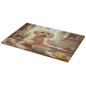 Planche À Découper Bichon Frise Cooking in Kitchen (Coin)