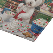 Planche À Découper Bichon Frise Gîtes : Festif Noël (Coin)