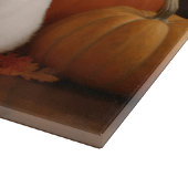 Planche À Découper Bichon Frise Puppy Automne Citrouille délice (Coin)