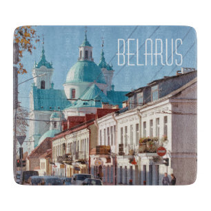 Planche À Découper Biélorussie Gordno City Street Architecture
