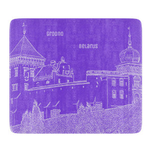Planche À Découper Biélorussie Grodno Cityscape City Castle Architect