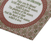 Planche À Découper Bienheureuse de Noël irlandais, Fête Celtique Roug (Coin)