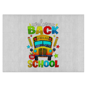 Planche À Découper Bienvenue à nouveau dans l'autobus scolaire 1er jo