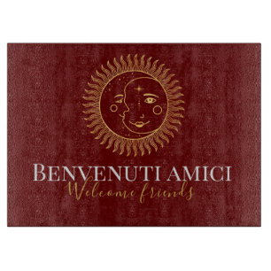 Planche À Découper Bienvenue Amis Anglais / Charcuterie Italienne