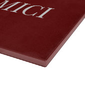 Planche À Découper Bienvenue Amis Anglais / Charcuterie Italienne (Coin)