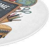 Planche À Découper Bienvenue au retour à l'école (Coin)