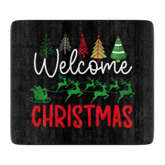 Planche À Découper Bienvenue Noël-84964 (Devant)