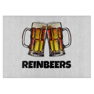 Planche À Découper Bière Noël Reinbeers