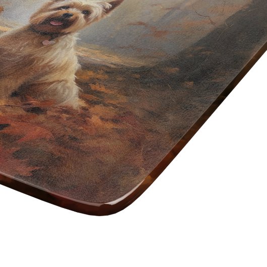 Planche À Découper Biewer Terrier à l'automne Leaves automne Inspire (Coin)