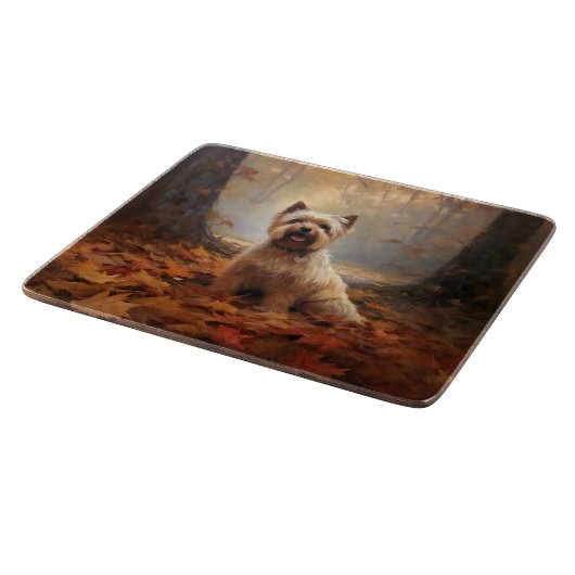 Planche À Découper Biewer Terrier à l'automne Leaves automne Inspire (Coin)