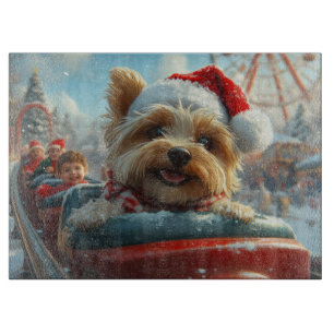 Planche À Découper Biewer Terrier Chien Montagnes Russes Noël
