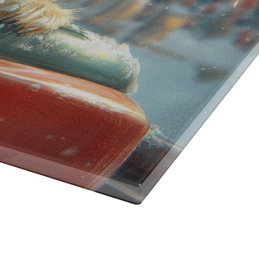 Planche À Découper Biewer Terrier Dog Roller Dessous de verre Noël (Coin)