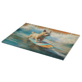 Planche À Découper Biewer Terrier Plage Surf Peinture (Coin)