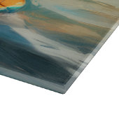 Planche À Découper Biewer Terrier Plage Surf Peinture (Coin)