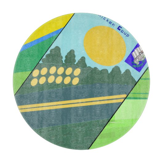 Planche À Découper Big Funny Eggs Crossing the Road Paper cup (Devant)