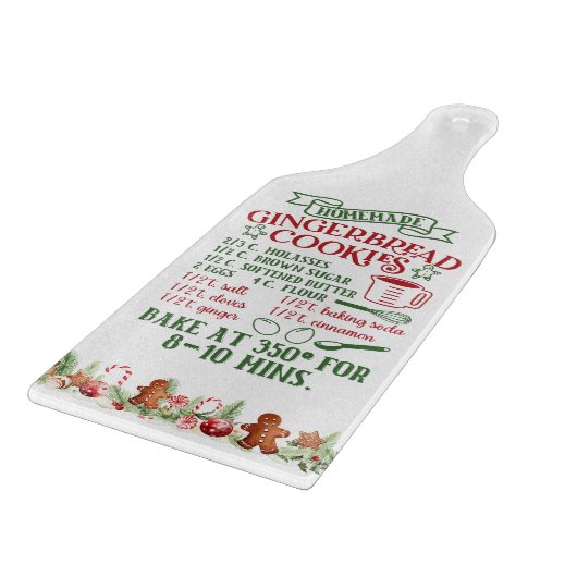 Planche À Découper Biscuits en pain d'épice faits main (Coin)