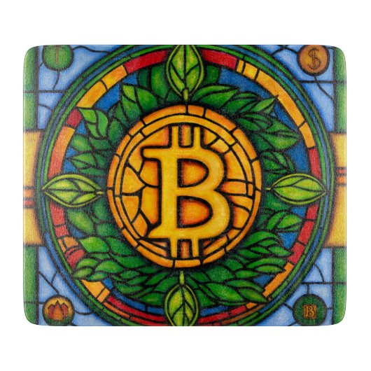 Planche À Découper Bitcoin Cutting Board (Devant)