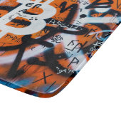 Planche À Découper "Bitcoin Graffiti" (Style #4) Art de rue (Coin)