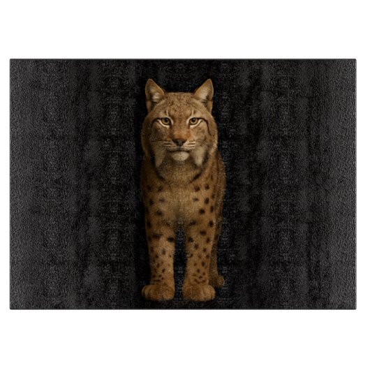 Planche À Découper Black 4 Luxe Glass board Silent Lynx (Devant)