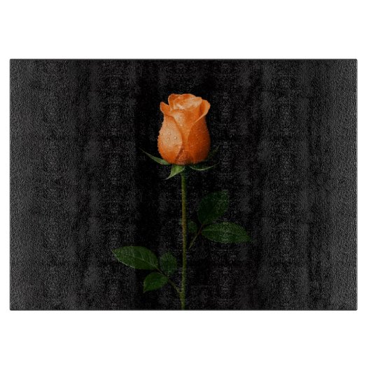 Planche À Découper Black 4 Luxe Glass board Sunset Orange Rose (Devant)