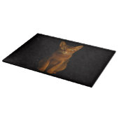 Planche À Découper Black 4 Luxe Glass cutting board Abyssinian Beauty (Coin)