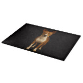 Planche À Découper Black 4 Luxe Glass cutting board Classy Basenji (Coin)