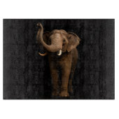Planche À Découper Black 4 Luxe Glass cutting board Mighty Elephant (Devant)