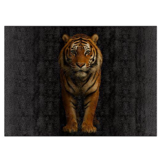 Planche À Découper Black 4 Luxe Glass cutting board Noble Tiger (Devant)