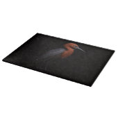 Planche À Découper Black 4 Luxe Glass cutting board Reddish Egret (Coin)