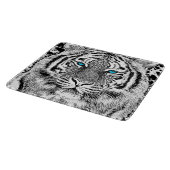 Planche À Découper Black and White Blue Eyes sauvage Tiger visage (Coin)