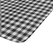 Planche À Découper Black and white checked gingham pattern (Coin)