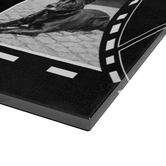 Planche À Découper Black and White Film Reel Custom Photo (Coin)