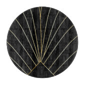 Planche À Découper Black Art Deco Design (Devant)