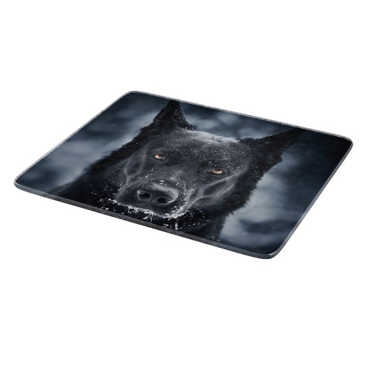 Planche À Découper Black German Shepherd (Coin)