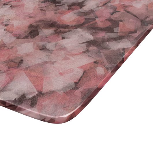 Planche À Découper Black Gray Pink White Modern Geometric Abstract (Coin)