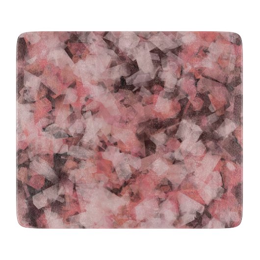 Planche À Découper Black Gray Pink White Modern Geometric Abstract (Devant)