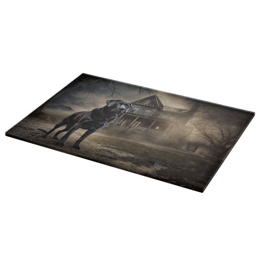 Planche À Découper Black Labrador Halloween (Coin)