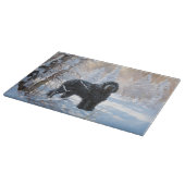 Planche À Découper Black Russian Terrier Laisser neiger Noël (Coin)