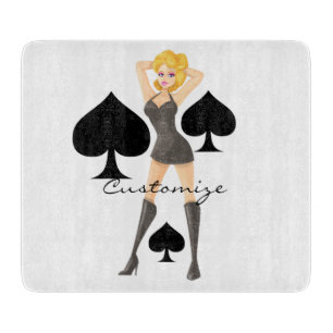 Planche À Découper Black Spades Blonde Queen Thunder_Cove