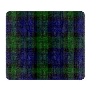 Planche À Découper Black Watch Tartan bleu vert Plaid