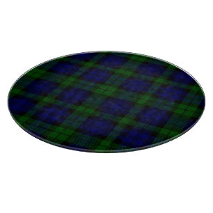 Planche À Découper Black Watch Tartan bleu vert Plaid